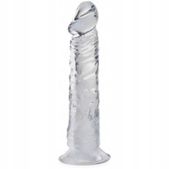 GÉLOVÝ UMELÝ PENIS 21 cm DILDO NA PRÍSAVKU