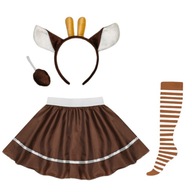 DEER OUTFIT, SUKŇA, ČELENKA, HNEDÁ, S/M, 4 kusy