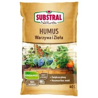 SUBSTRÁL BIO SUBSTRÁT HUMUS ZELENINA A BYLINKY 40L