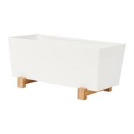 IKEA BITTERGURKA KVETINÁČ BIELY KVETINÁČ 32x15