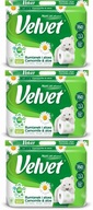 Toaletný papier Velvet Camomile Aloe 12 roliek x3