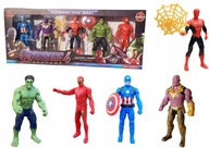 SADA 5 AKCIÍ AVENGERS DOPLNKY HULK IRON SPIDERMAN THANOS AMERICA 12CM