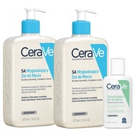 CeraVe SA vyhladzujúci umývací gél na hrubú, suchú pokožku 473 ml x2