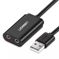 Adaptér UGREEN externá hudobná zvuková USB karta -