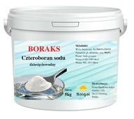 Borax tetraboritan sodný 10-hydrát bóraxu 99,9% 5kg