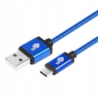 TB KÁBEL USB 2.0-USB TYP C TYP-C 1,5 m BRAID MODRÁ