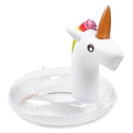 FAREBNÝ nafukovací kruh Unicorn s GLITROM