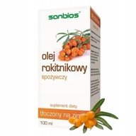 Rakytníkový olej SANBIOS 100ML PRÍRODNÁ POTRAVA LISOVANÁ ZA STUDENA