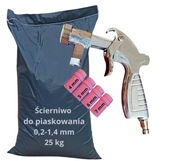 Súprava pieskovacej pištole so 4 korundovými tryskami 25 kg