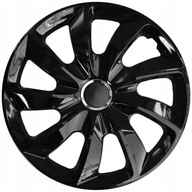 Stig 16 palcový HUBCAPS, ČIERNA FARBA, 4x KUSY