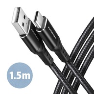 Axagon BUCM-AM15AB USB-C USB kábel 1,5m USB 2.0