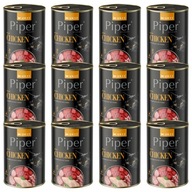 PIPER Mokré krmivo pre mačky Dolina Noteci Chicken 12 x 400g bez obilnín