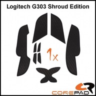 Grip Corepad Logitech G303 Shroud Black