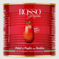 Rosso Gargano celé pelati paradajky s bazalkou 3000g