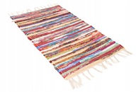 Bavlnený koberec 45x75 farebné tkané strapce