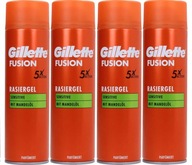 GILLETTE FUSION Sensitive gél na holenie 200 ml x 4