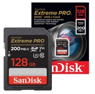 KARTA SANDISK EXTREME PRO SDXC 128 GB 200/90 MB/s C