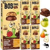 BOBSNAIL SNACK OVOCIE bc. V BELGICKEJ ČOKOLÁDE JABLKO HRUŠKA 30g x5