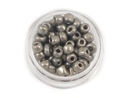 D219 SKLENENÉ KORÁLKY ROKAIL MALÝ hematit 4mm 20g