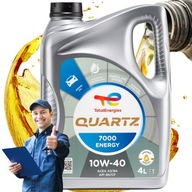 10W40 MOTOROVÝ OLEJ 4L TOTAL QUARTZ POLOSYNTETICKÝ ACEA A3 4 API SN CF