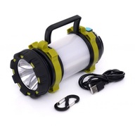 LAMPA TURISTICKÁ CAMPINGOVÁ LAMPA PRE STAN CAMPING 3V1 T6 LED KD1240