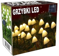 SOLÁRNA LAMPA záhradná girlanda HUBY 20 LED 5m