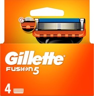 GILLETTE FUSION5 NÁHRADNÉ ČEPEĽKY PRE PÁNSKE holiace žiletky 4 KS