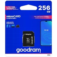 KARTA GOODRAM MICRO SDXC 256 GB TRIEDA 10 UHS-1 + A