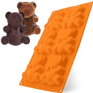 SILIKÓNOVÁ FORMA NA MUFÍNY, FORMA BEAR COOKIE