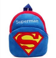 Modrý plyšový batoh do škôlky Superman