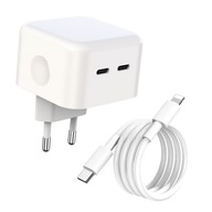 Dvojitá nabíjačka 2x USB-C 35W + iPhone kábel