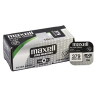 Strieborná batéria MAXELL 379 SR521SW 1,55V 10 KS