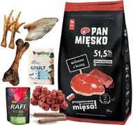 Pan Meat Hovädzie mäso s kozou 20kg dospelý chrumkavý M