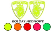 Nálepka SCANIA, erb, súprava, neónové farby