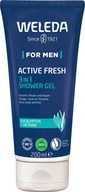 Weleda Active Fresh 3v1 Bio sprchový gél pre mužov 200 ml