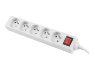 LANBERG PS1-05E-0300-W Lanberg Power Strip 3M biely 5X 230V PL Z