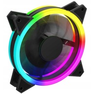 RAINBOW RGB RING LED ventilátor 4pin MOLEX PLUG