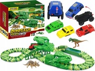 VEĽKÁ flexibilná autodráha DINOSAUR Dino Cars 120 prvkov