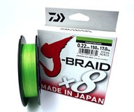 DAIWA J-BRAID X8 0,22MM 150M GRAF.