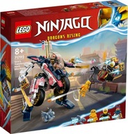 Ninjago 71792 Sora's Mech premenený na pretekársky motocykel