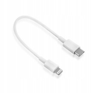 Kábel USB-C typu C na Lightning iPhone krátky 0,2 m