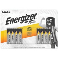 Energizer Alkaline Power AAA LR3 1,5V batérie (8)