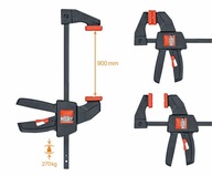 BESSEY UNIVERZÁLNA JEDNORUČNÁ RÝCHLOUVÁDZANÁ SVORKA 900/90