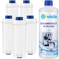 5x VODNÝ FILTER pre KÁVOVAR DELONGHI ODVÁPŇOVANIE 1I