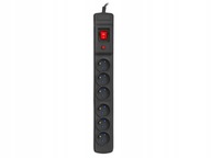 ARMAC MULTI M6 POWER STRIP BLACK 10M s prepäťovou ochranou