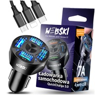 ADAPTÉR ZAPAĽOVAČEJ ZÁSUVKY 12 24 32V 4 USB