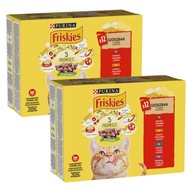 PURINA Friskies mokré krmivo pre mačky, mix príchutí 24x85g