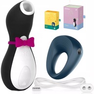 SET PENGUIN VIBRATOR MASÁŽER A Prsteň na penis