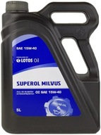 LOTOS SUPEROL MILVUS 15W40 API CC MINERAL 5L