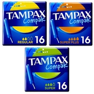 3x tampóny Tampax Compak s aplikátorom 16ks Mix